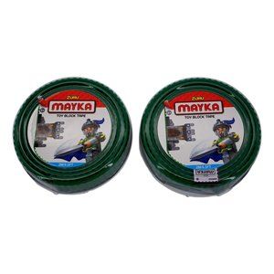 Mayka Toy Block Tape Set of 2 Dark Green